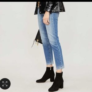 Hudson Zoeey High Rise Straight Crop Jeans